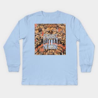 Straight Outta The Inferno Kids Long Sleeve T-Shirt